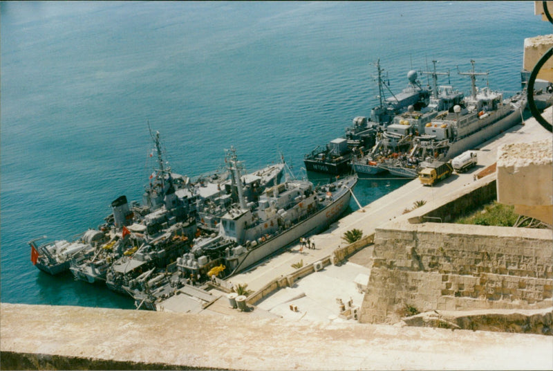 A Nato Flotilla in Grand Harbour - Vintage Photograph