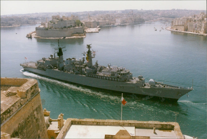 HMS Lincoln - Vintage Photograph