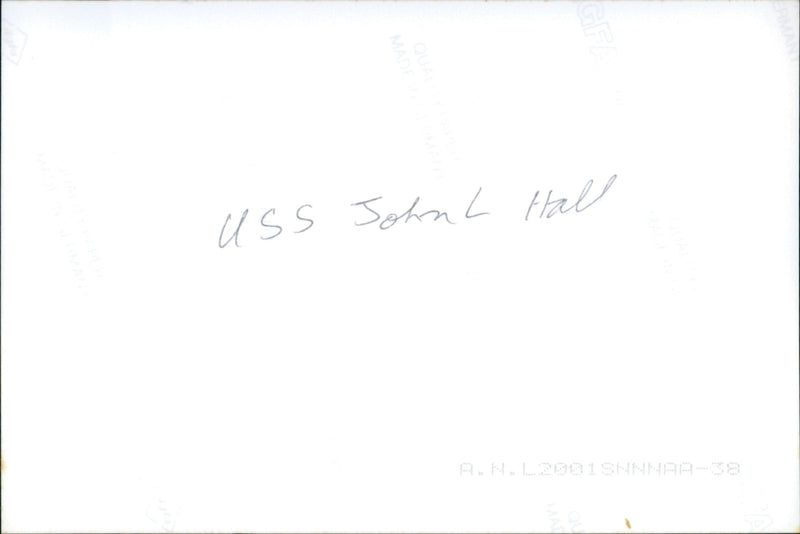 USS John L. Hall - Vintage Photograph