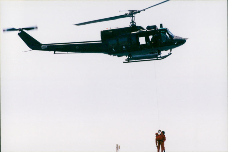 Rough Seas Restrict Military Exercise to Grand Harbour - Vintage Photograph