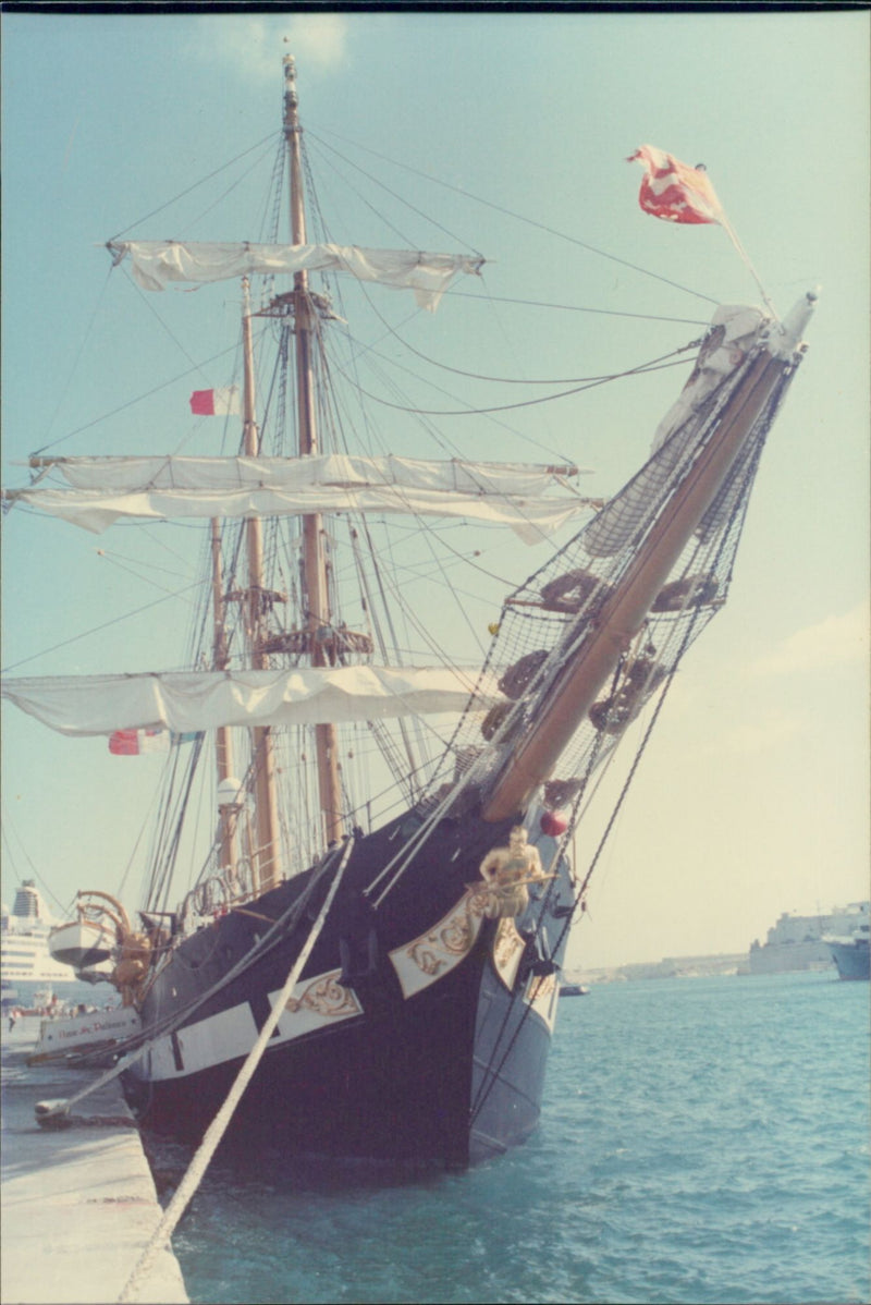 The Italian Naval Cadet Ship The Palinuro - Vintage Photograph