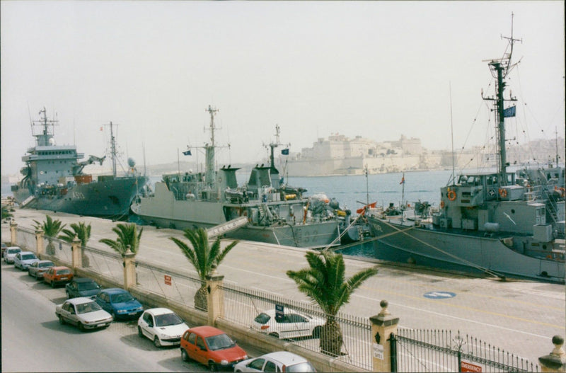 NATO Squadron on Welcome Break. - Vintage Photograph