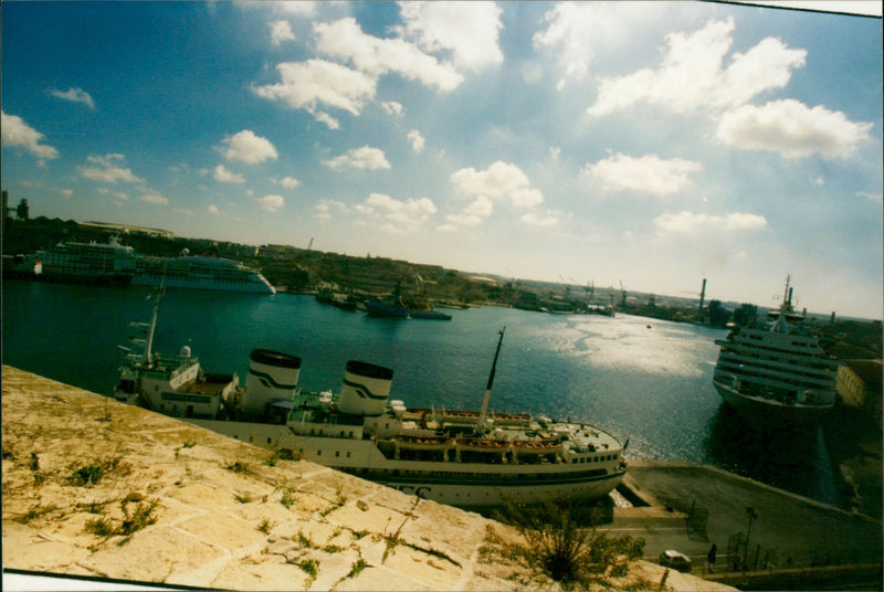 Cruise Liners - Vintage Photograph