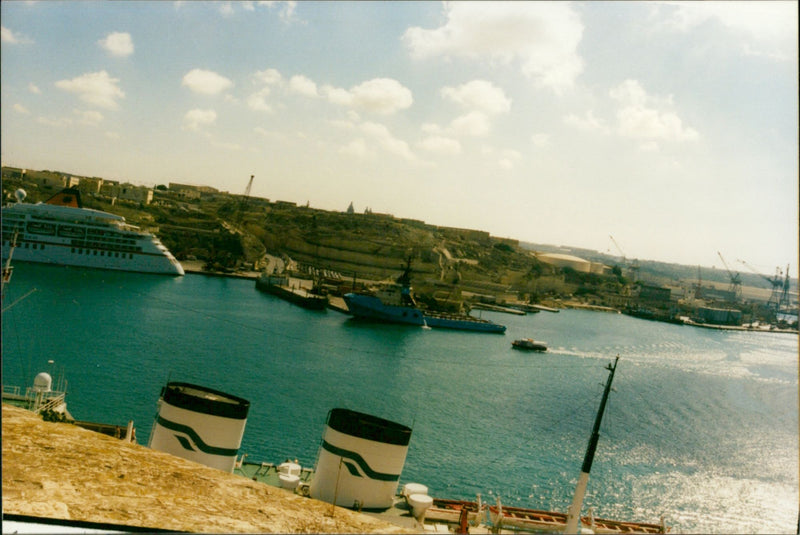 Cruise Liners - Vintage Photograph