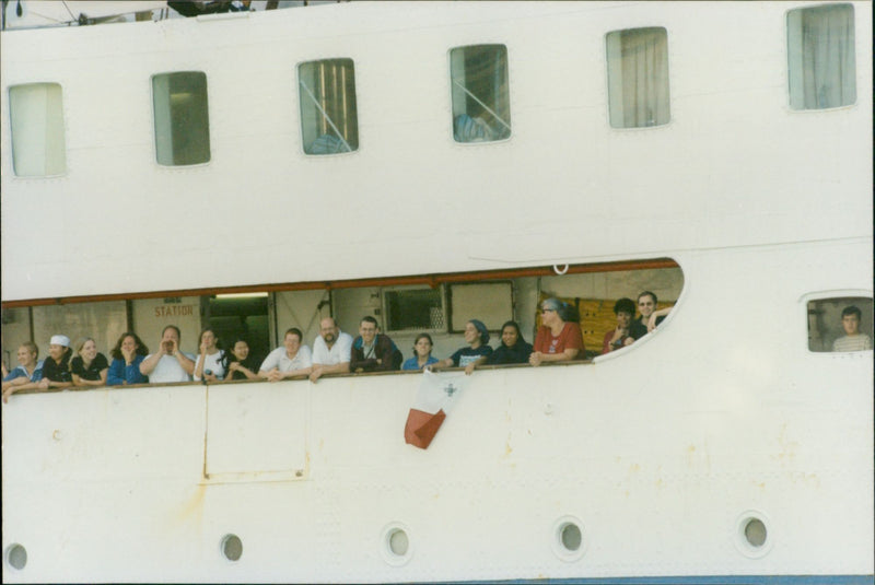 EARLY IMAGE SHIP GERMAN ENGLISH - Vintage Photograph