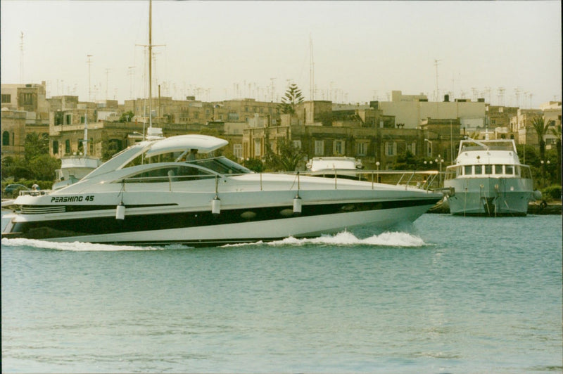 Luxury Yacht - Vintage Photograph