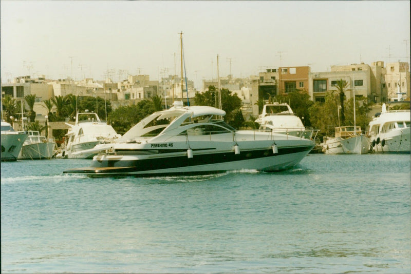 Luxury Yacht - Vintage Photograph