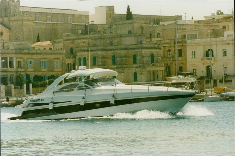 Luxury Yacht - Vintage Photograph