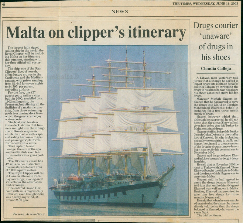 Royal Clipper - Vintage Photograph