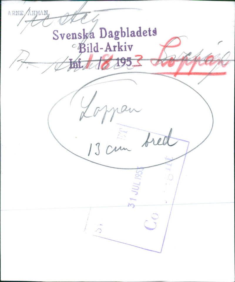Arne Åhman athlete - Vintage Photograph