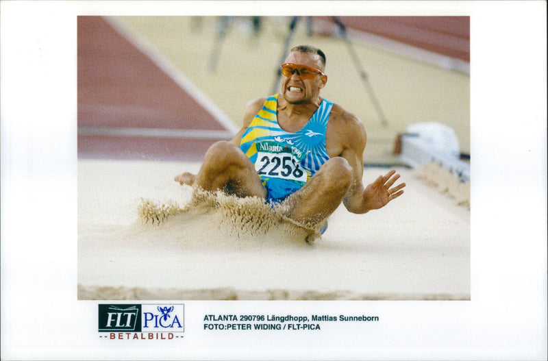 Long jumper Mattias Sunneborn - Vintage Photograph