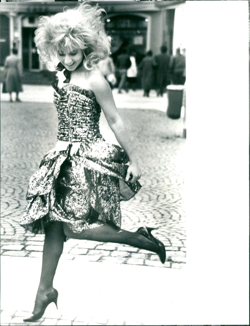 Model in a dress - Vintage Photograph