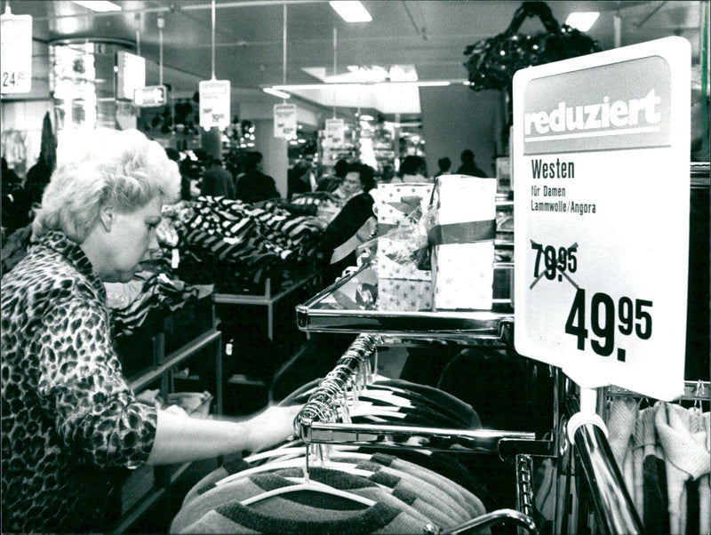 Department store customers - Vintage Photograph