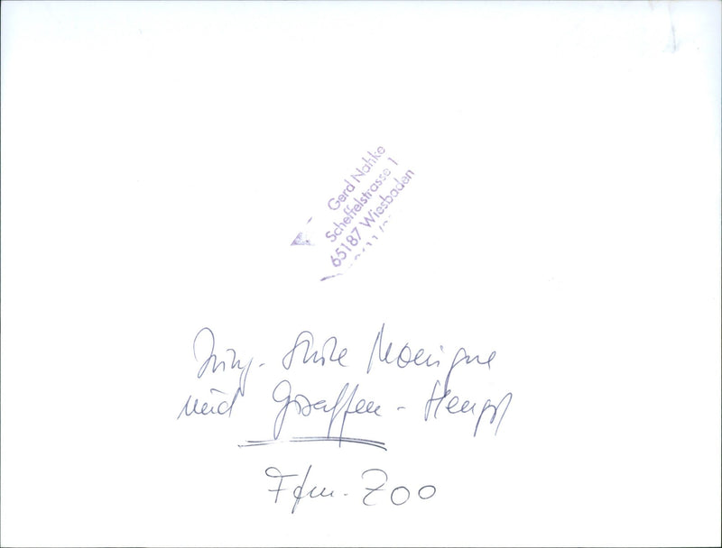 GERD NAHKE SCHEFFELSTRASSE WIESBADEN INRY SURE MONIQUE AND GOAFFERE FLEUM - Vintage Photograph