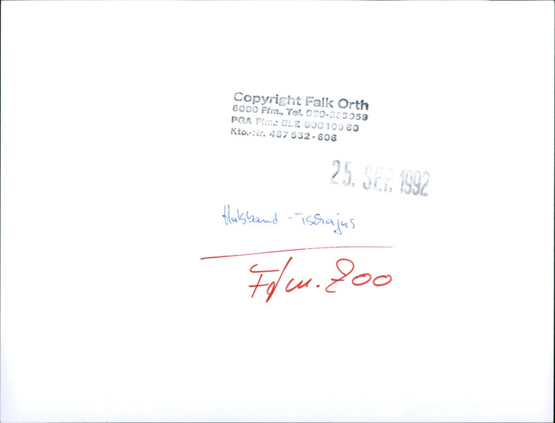 1992 TIENE BIRD CHICKENS FFM TEL PGA KTO SCI COLLAR ISRAELAS - Vintage Photograph