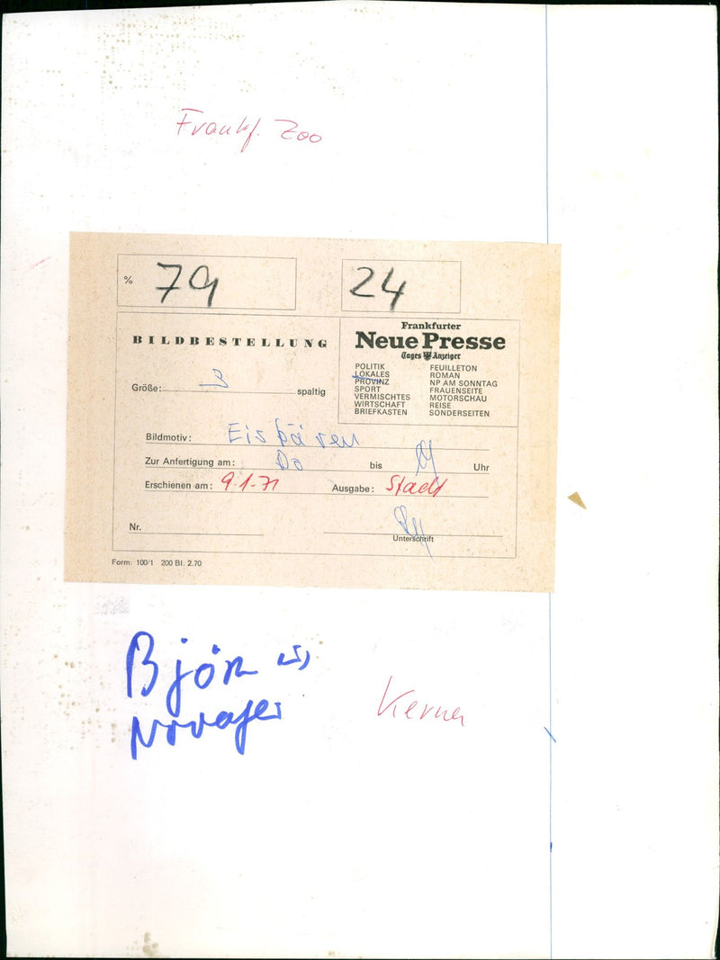 1970 ROQS NEW PRESS GROE GAGES ANGRIGER POLITIK FRUILLETON LOCAL PROVINCE - Vintage Photograph