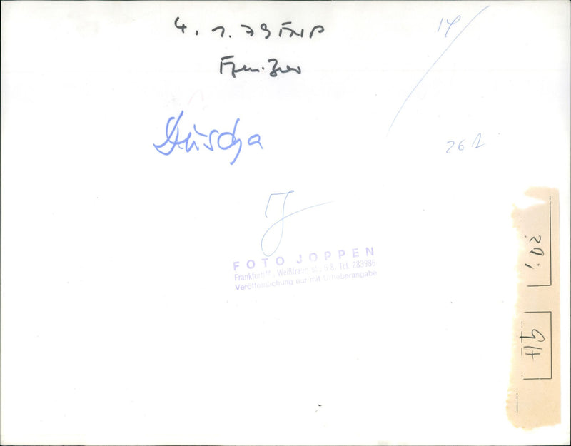 TEL ROQS OOZ ASIN FRENIZOW GURCHA PHOTO JOPPEN FRANKFURT WELBIRAUS - Vintage Photograph