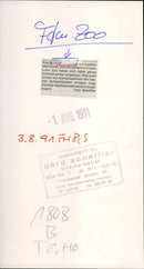 1991 ANIMALS ERDMANNCHEN AND FRIEDBEROER FRANK FURTER - Vintage Photograph