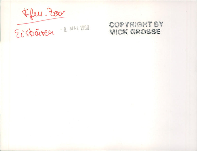 1990 FEN ZOO ICE BAREN MAMI ROQS OOZ ROQUES - Vintage Photograph