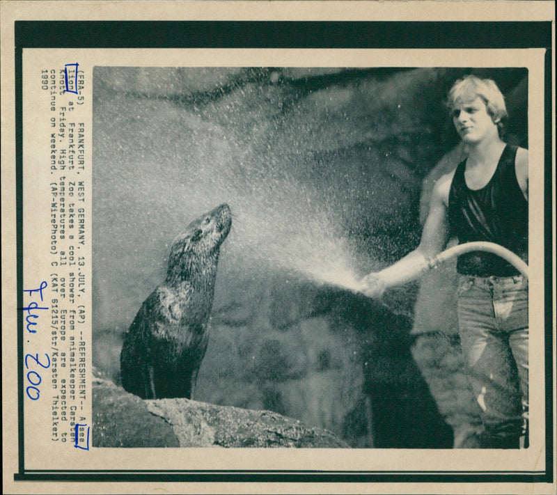 1990 AURERE CORPERFORM SEALS AND EAR CLE - Vintage Photograph