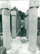 1986 BUILDINGS EBAUDE CEPHAUS AGAINST VERSCH MBAU DEUBAU TUE FILM - Vintage Photograph