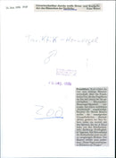 1996 ANIMALS DIFFERENT ZOO FRANKFURT HAS BIRDHOUSE BLUE NAKED MOUSE BIRD QUART - Vintage Photograph