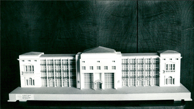 Model of the Frankfurt Zoo Society House - Vintage Photograph