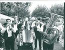 1999 ZEIL HARVEST THANKSGIVING CEREMONY BIGBAND EGERLANDER BRASS MUSIC - Vintage Photograph