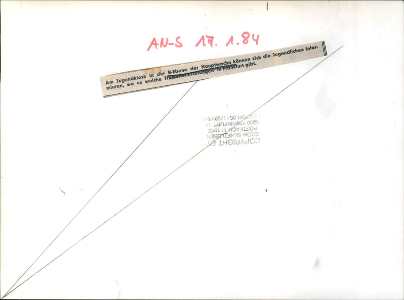 1984 EGUE MAIN GOODS LEVEL YOUTH KIOSK CIE GET CONCERTS SABONNIER RAH EVERINUS - Vintage Photograph