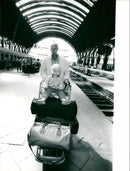 MAIN RAILWAY STATION END OSONEN SMALLR PERSON FILM DIRECT - Vintage Photograph