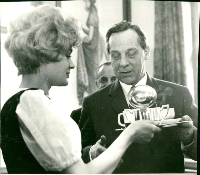 People in the Hauptwache café - Vintage Photograph