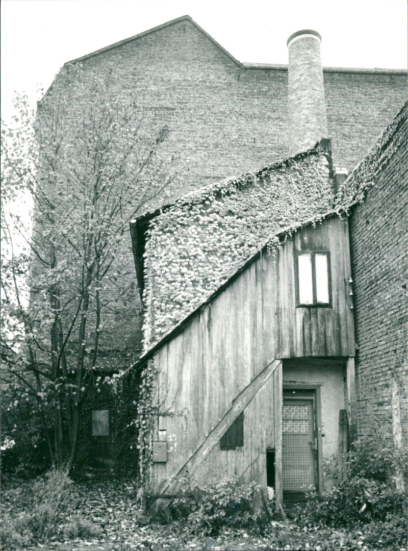 Empty factory hall in Bockenheim - Vintage Photograph