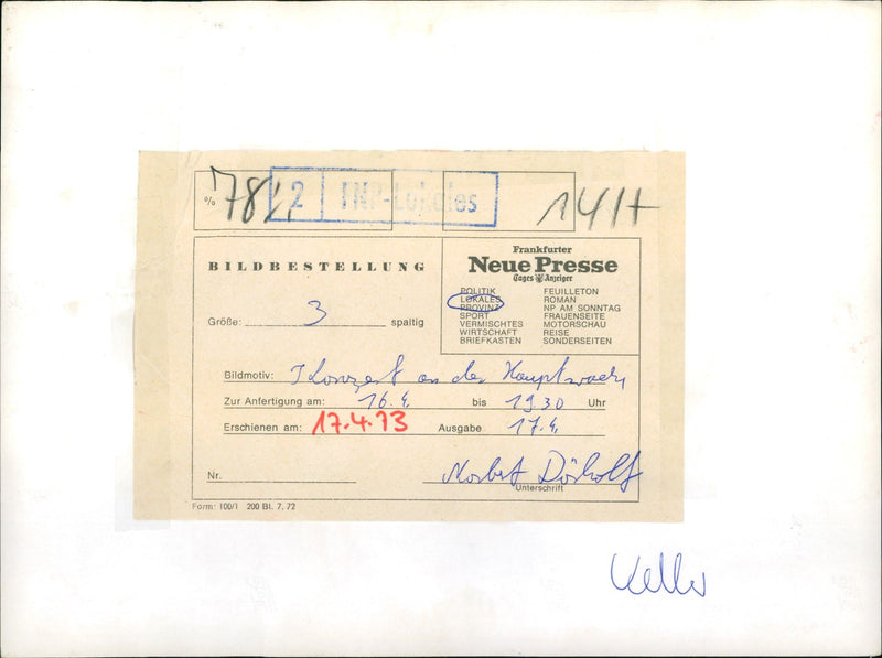 Concert at the Hauptwache in Frankfurt - Vintage Photograph