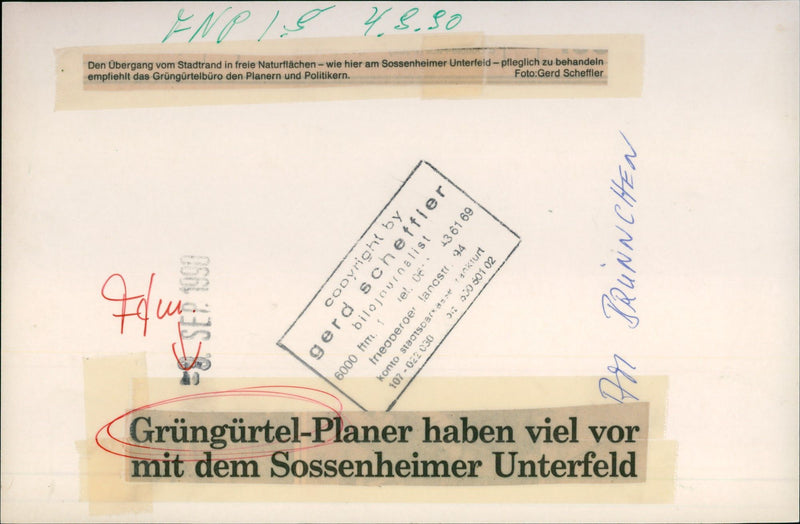 1950 GRUNGURTELBURO RECOMMENDS PLANNERS AND POLITICI - Vintage Photograph