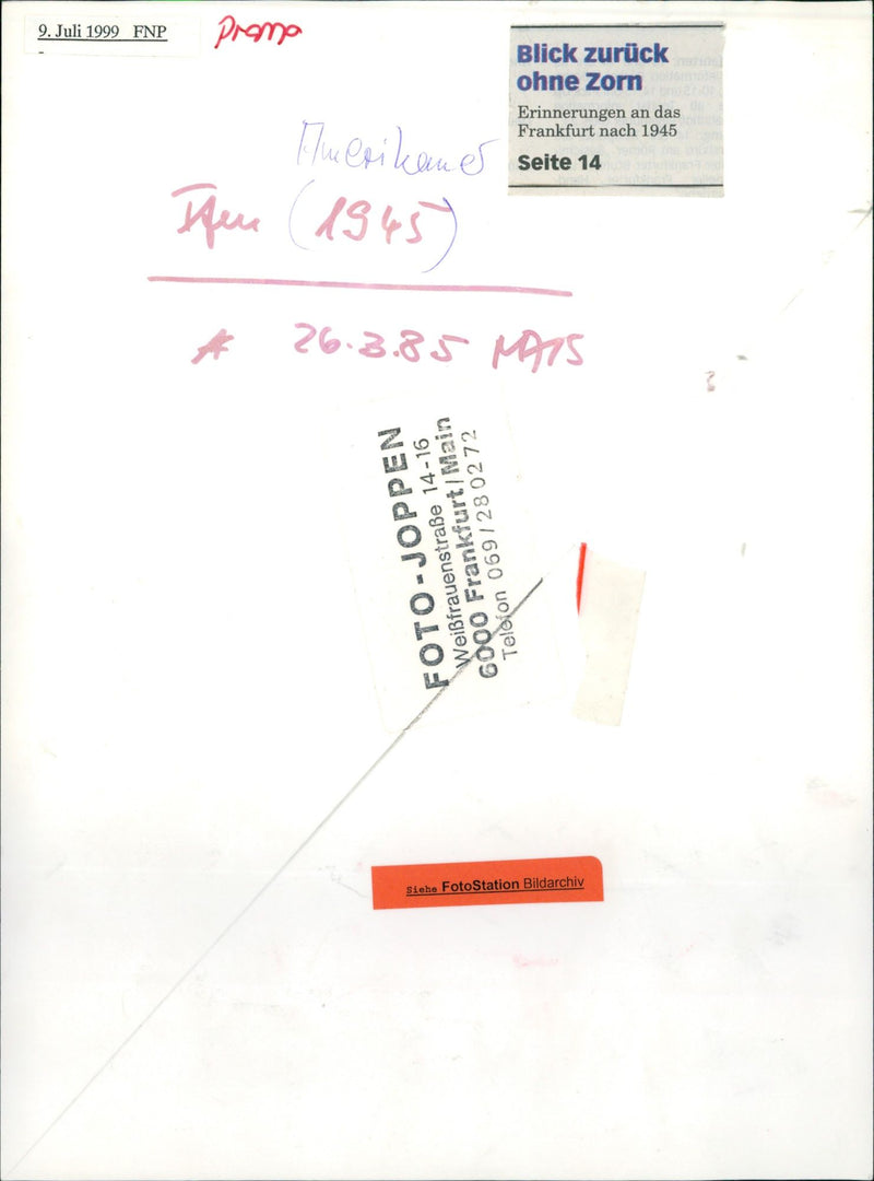 Frankfurt after 1945 - Vintage Photograph