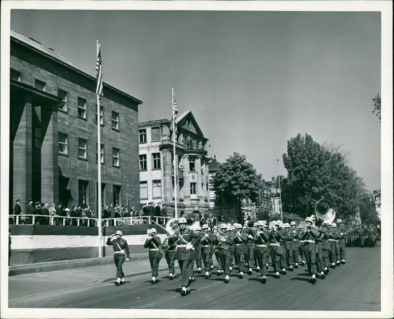 Americans in Frankfurt - Vintage Photograph