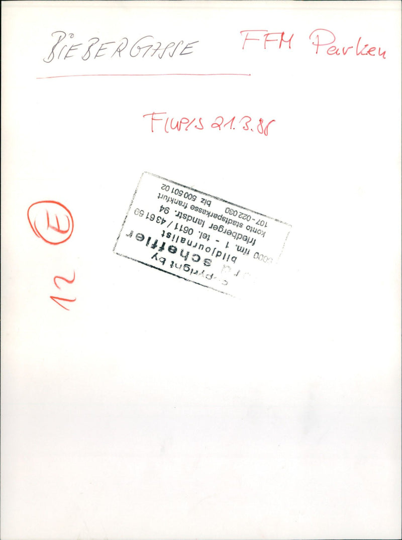 Biebergasse in Frankfurt - Vintage Photograph