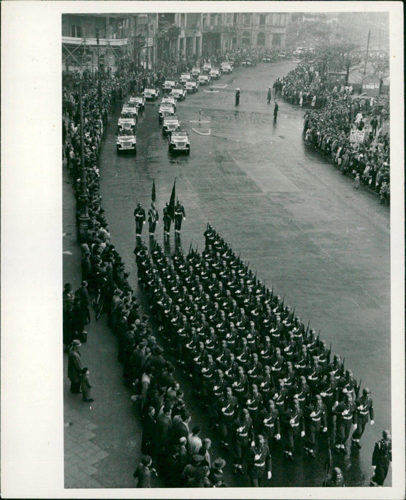 US troops in Frankfurt - Vintage Photograph