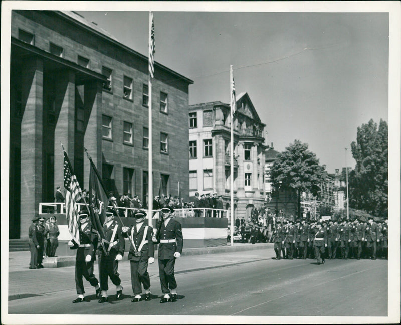 Americans in Frankfurt - Vintage Photograph