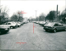 Parking lot in Frankfurt - Vintage Photograph