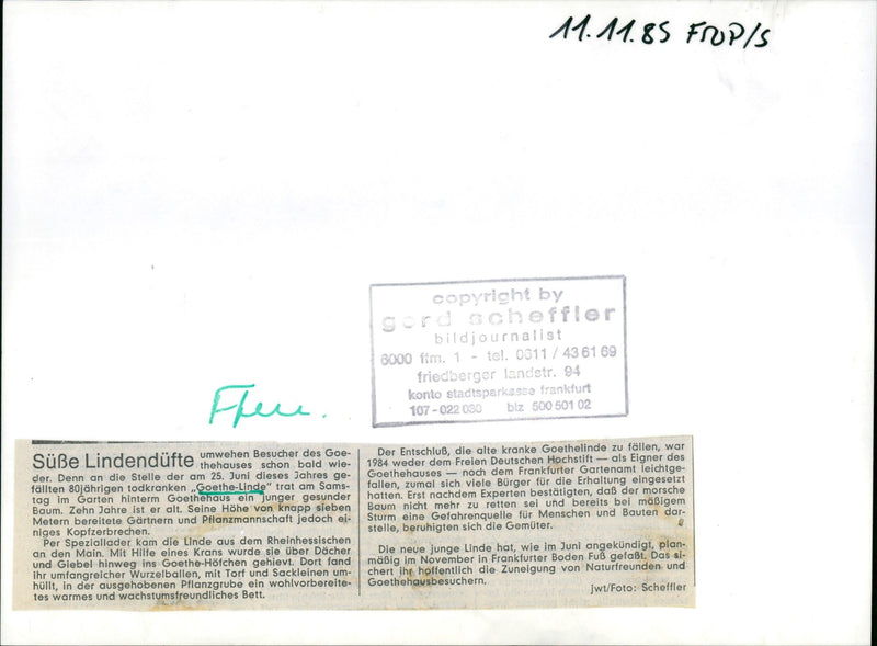 Goethehaus-Linde - Vintage Photograph