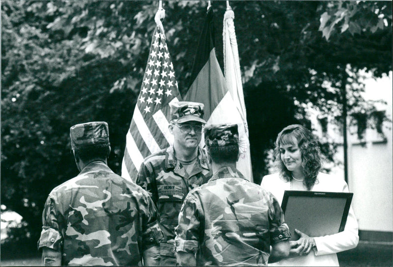 End of the 50-year stationing of the US Army in Frankfurt - Vintage Photograph