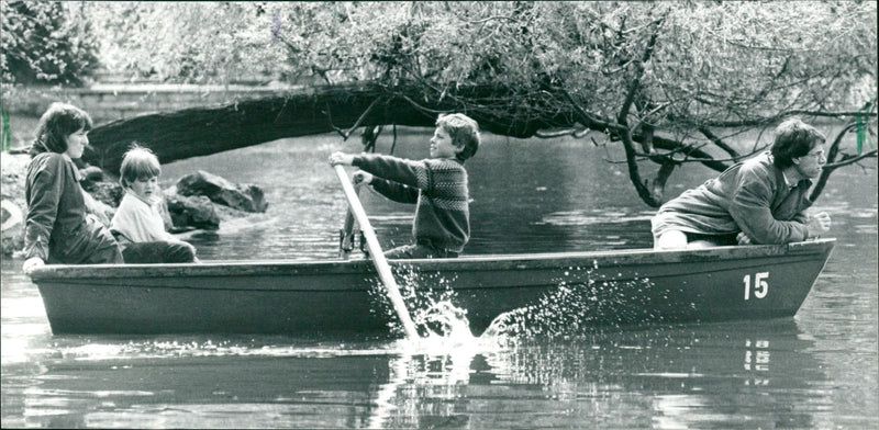 Palmengarten pond - Vintage Photograph