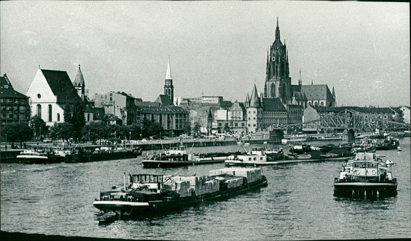 Shipping Frankfurt - Vintage Photograph