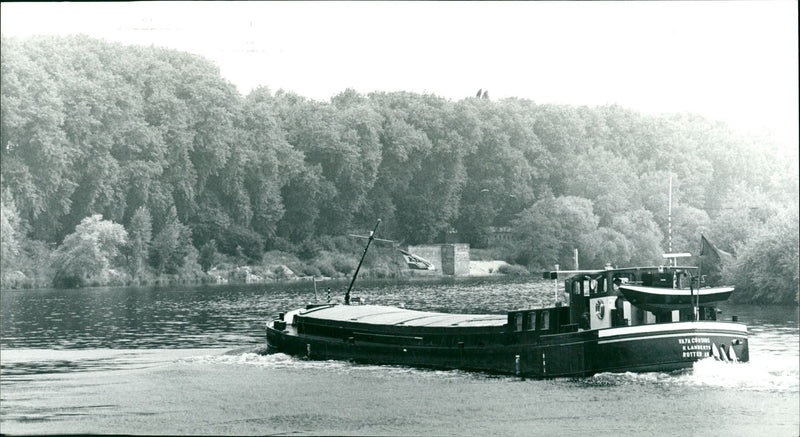 Barge - Wörth - Vintage Photograph