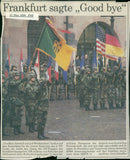 End of the 50-year stationing of the US Army in Frankfurt - Vintage Photograph