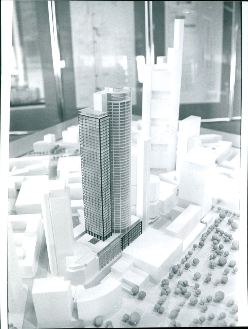 Model - Main Tower - Vintage Photograph