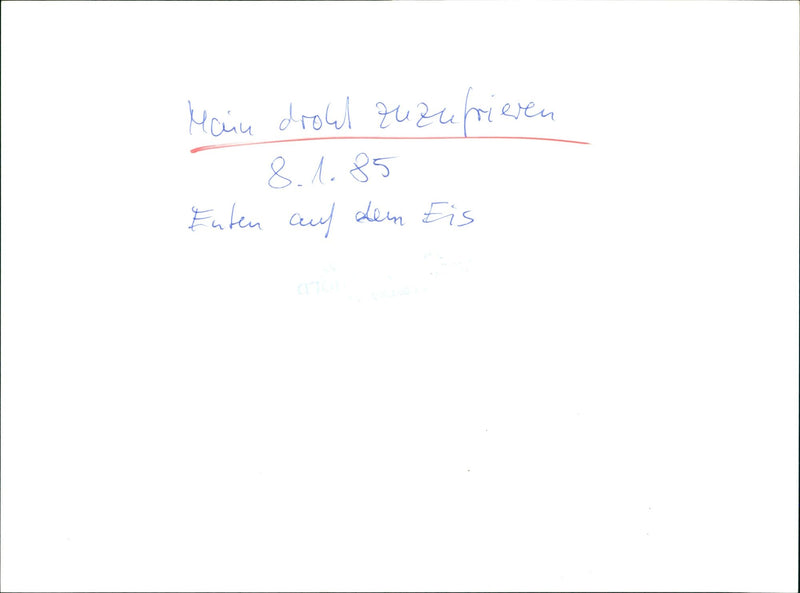 Frozen Main - Vintage Photograph