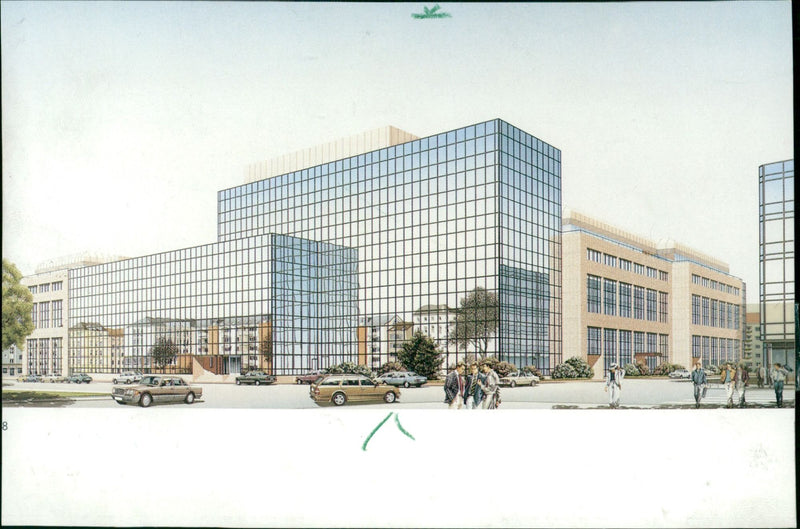 Model building - Frankfurt - Vintage Photograph