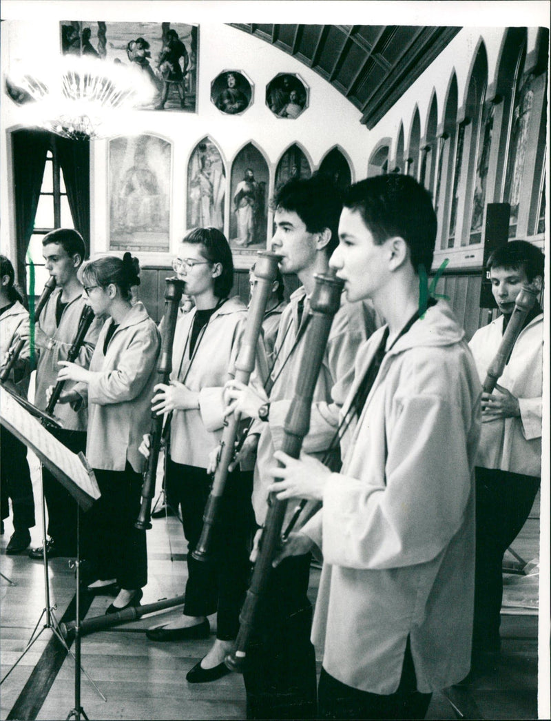 Musical guests from France - Vintage Photograph